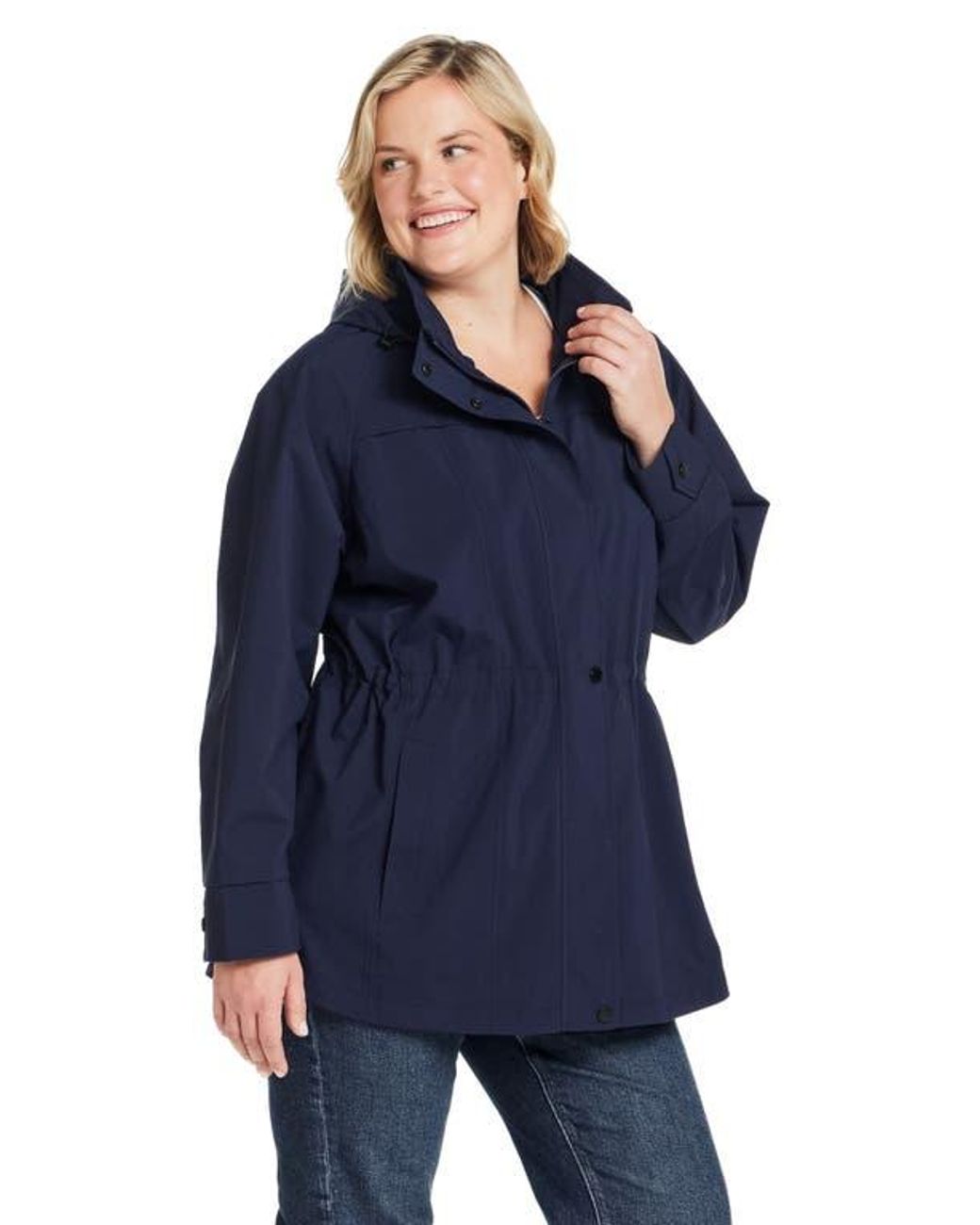Gallery Blue Packable Water Resistant Jacket