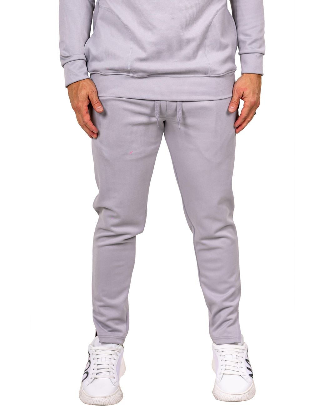 Maceoo Gray Marthyr Drawstring Joggers for men