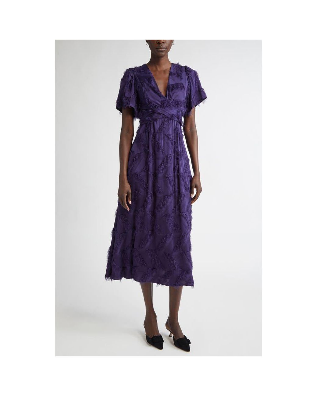 open lace back dress Haute Hippie