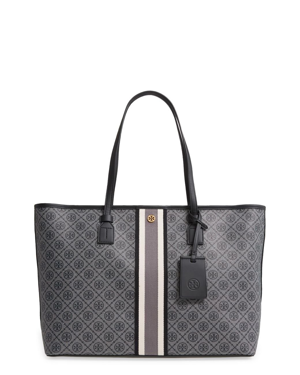 t monogram small coated canvas tote