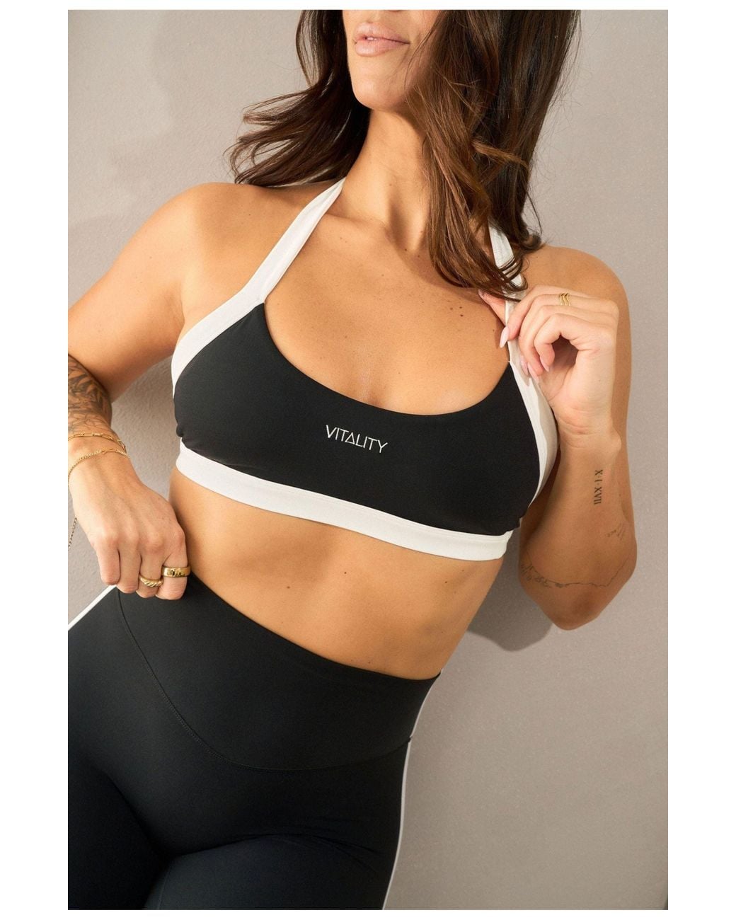 Vitaly Black Cloud Ii Mini Halter Bra