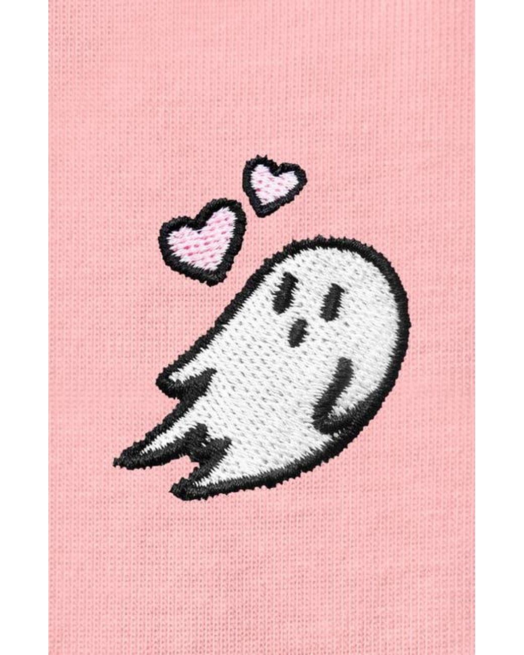 Alix Pink Heartly Ghost Tee