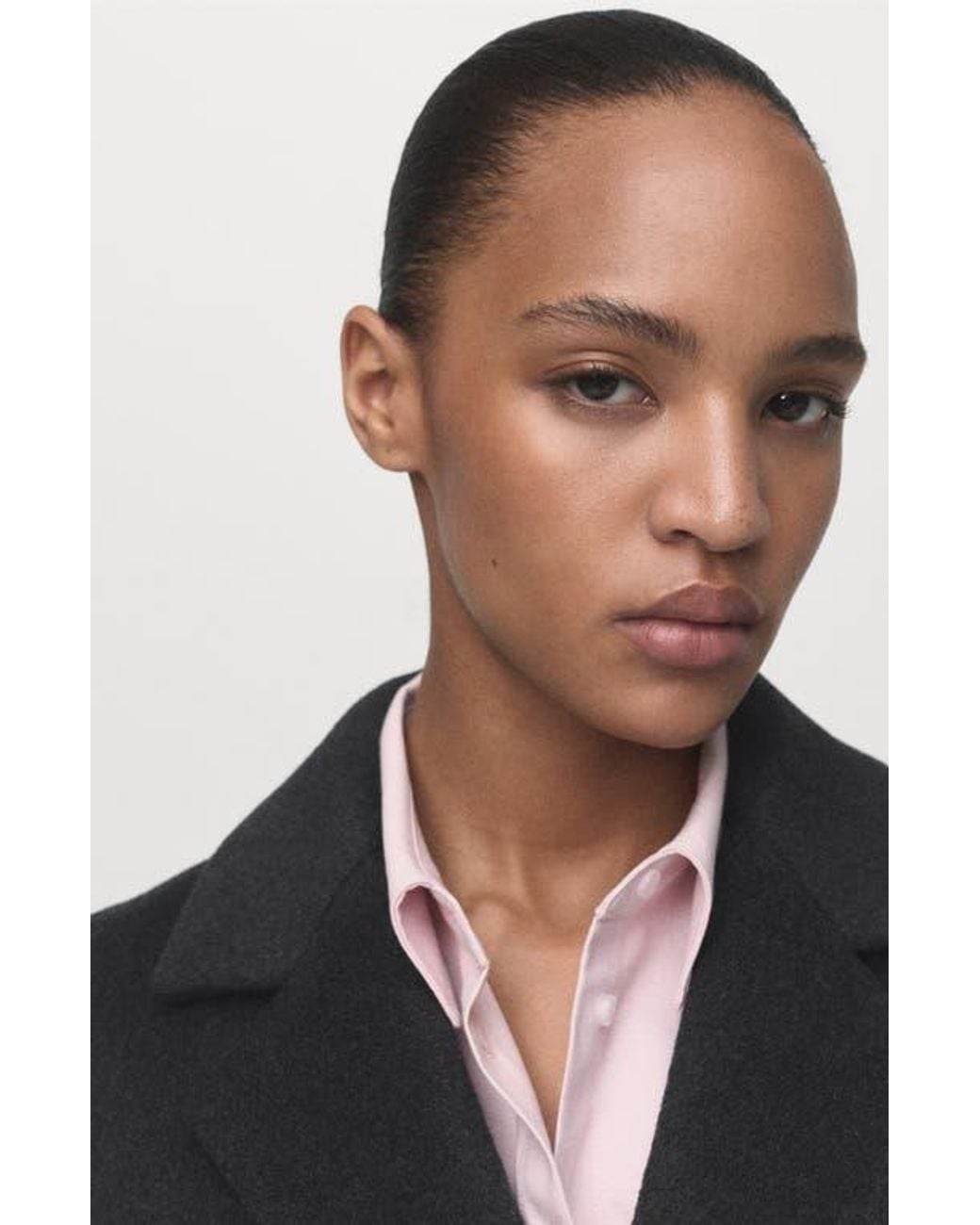 Mango Blue Double Breasted Coat