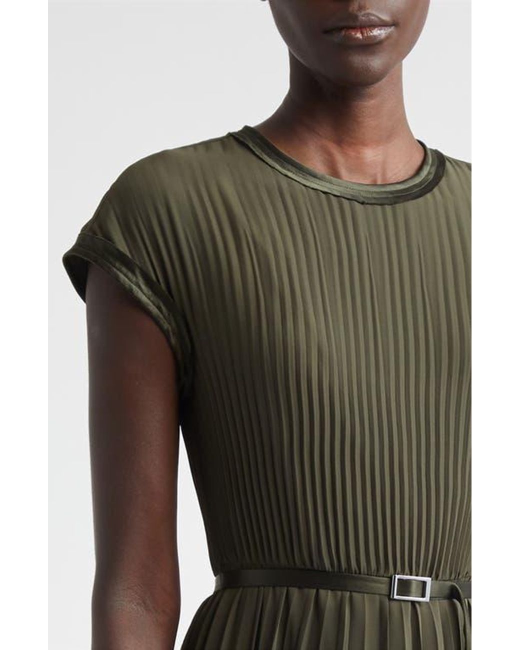 Jason Wu Multicolor Pleated Chiffon Midi Dress