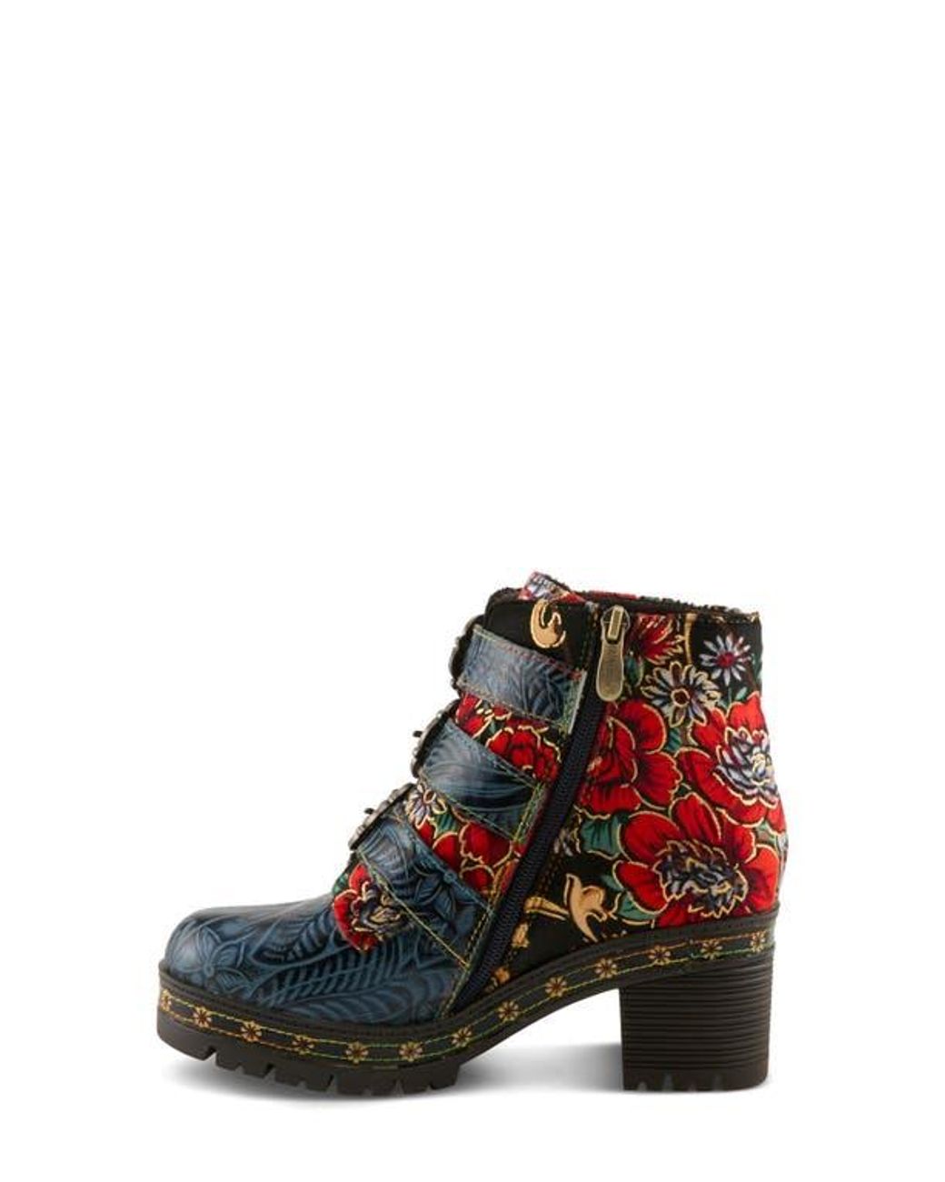 Spring Step Blue Brazza Bootie