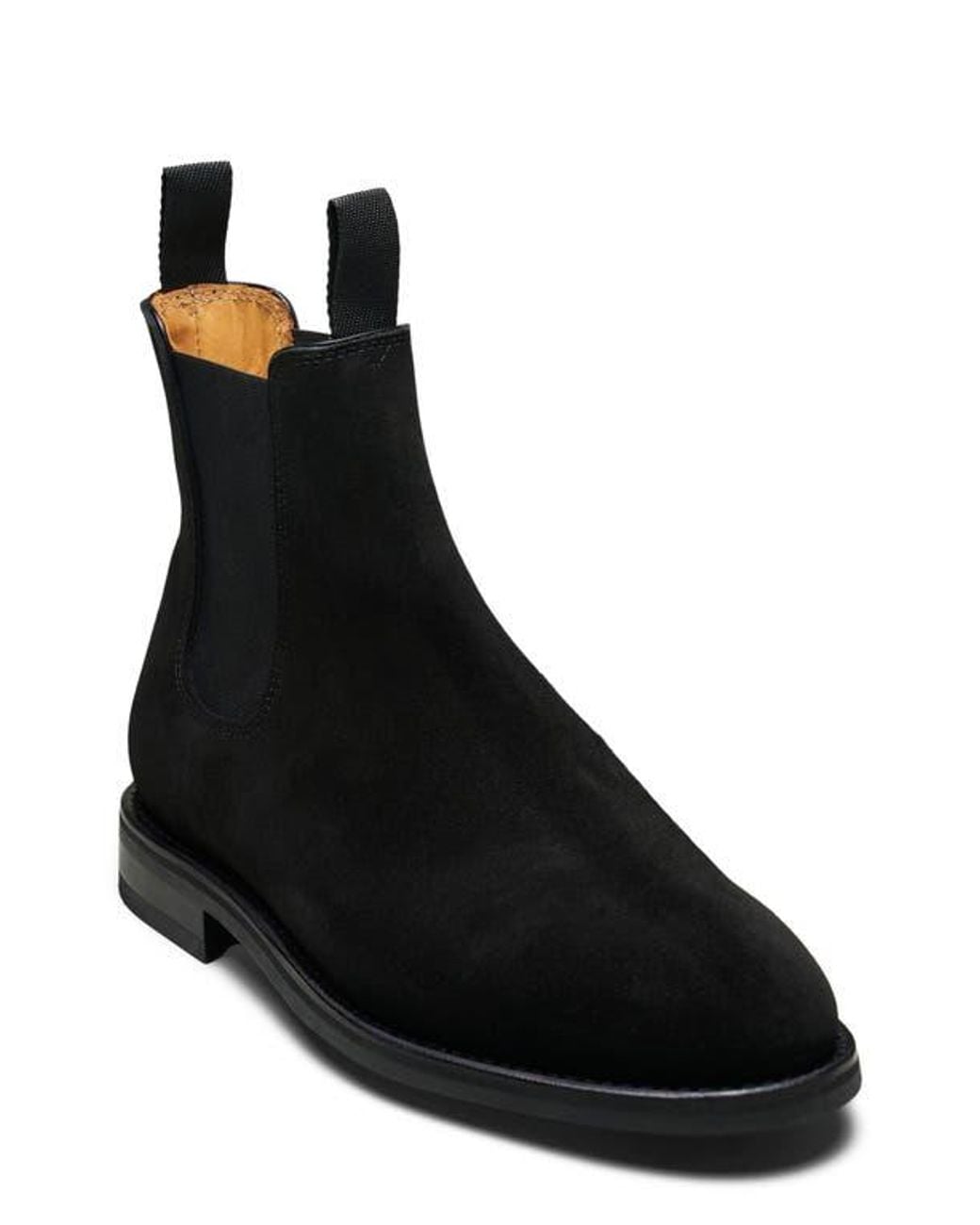 Morjas Black The Chelsea Boot for men