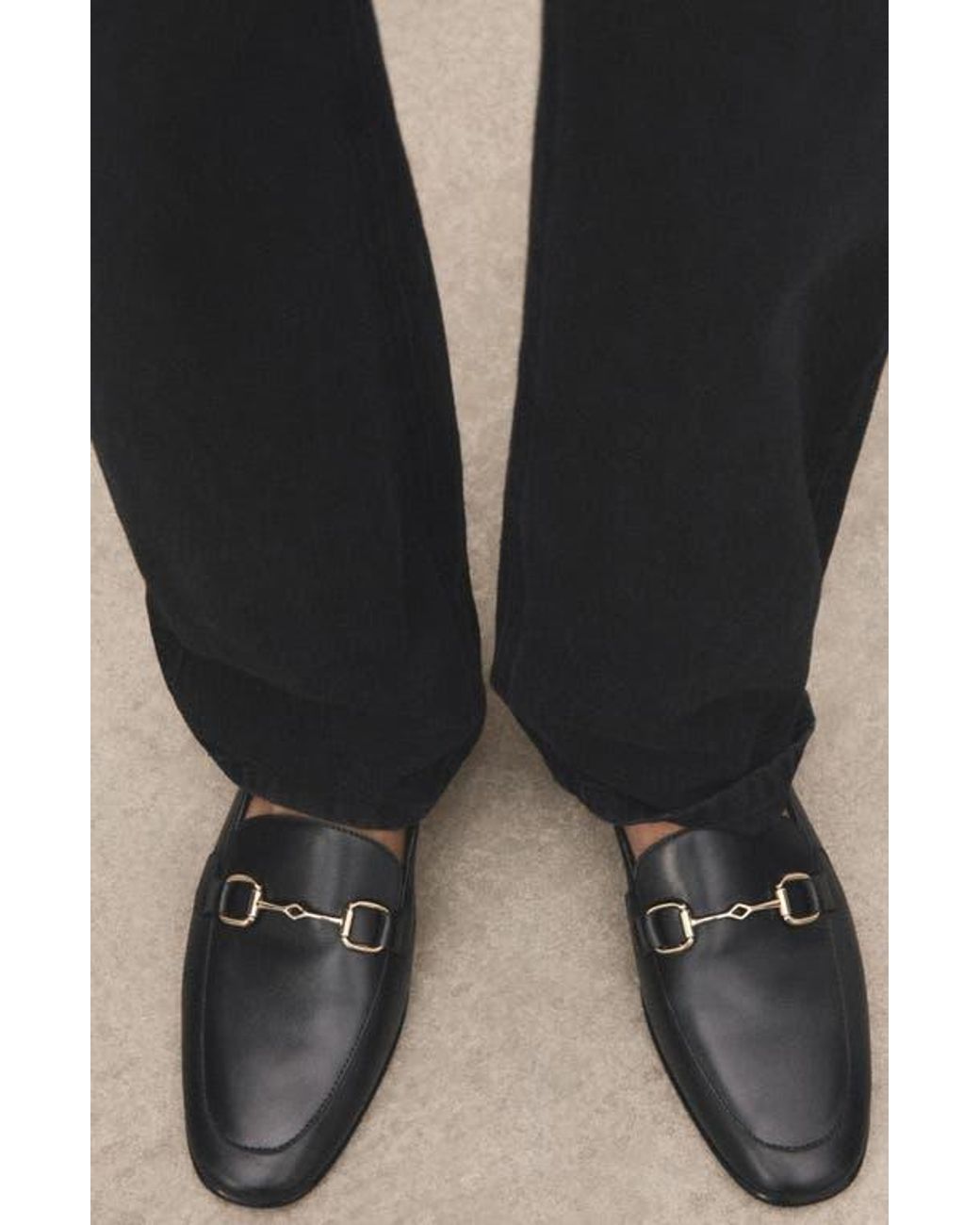 Mango Black Bit Loafer