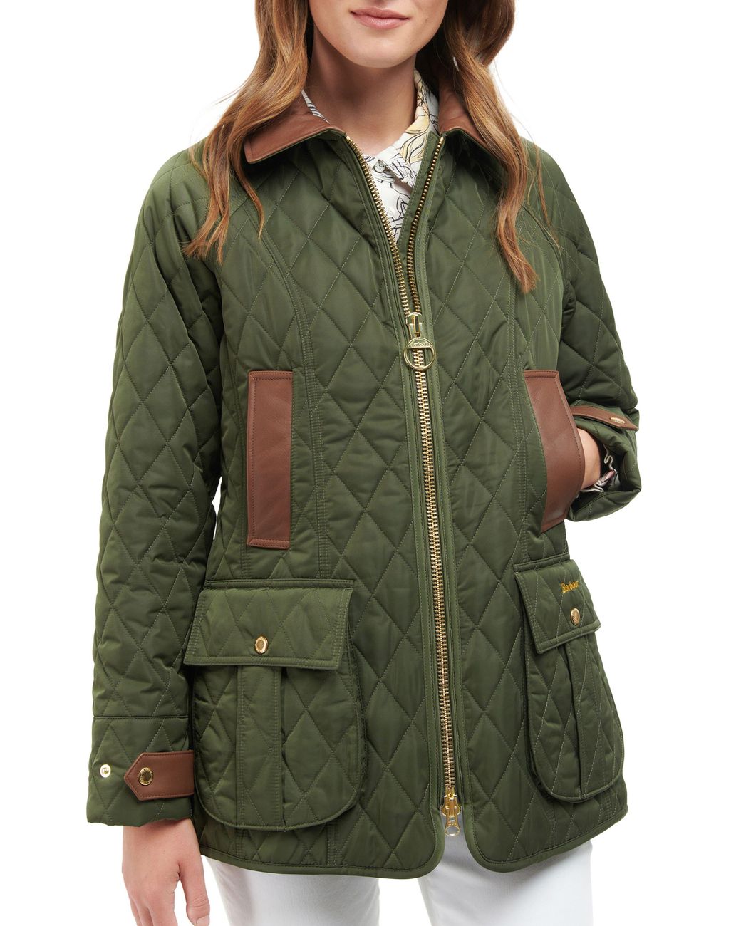 Barbour beadnell polarquilt hot sale jacket green