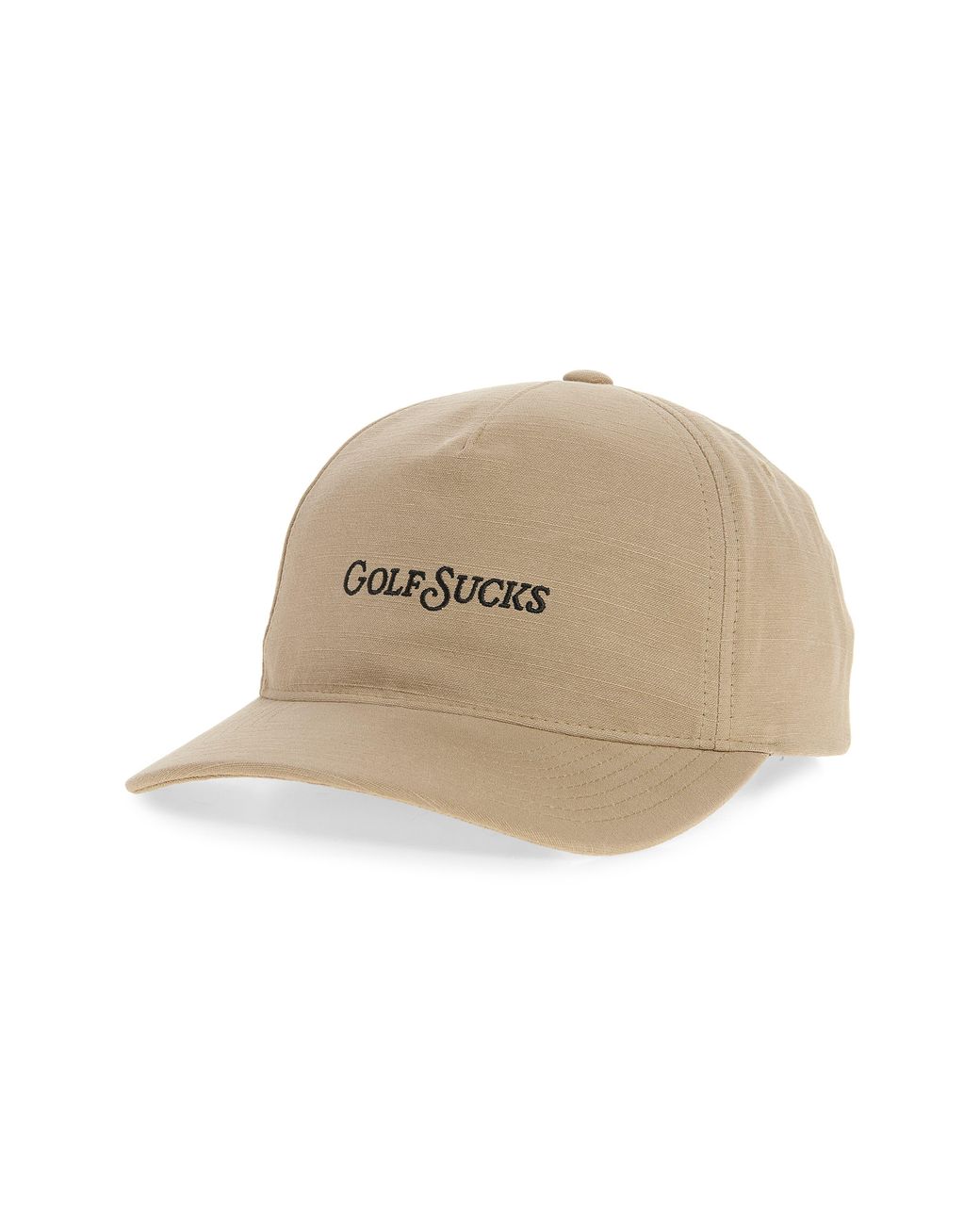 Travis Mathew Natural Golf Sucks Six-Panel Snapback Cap for men
