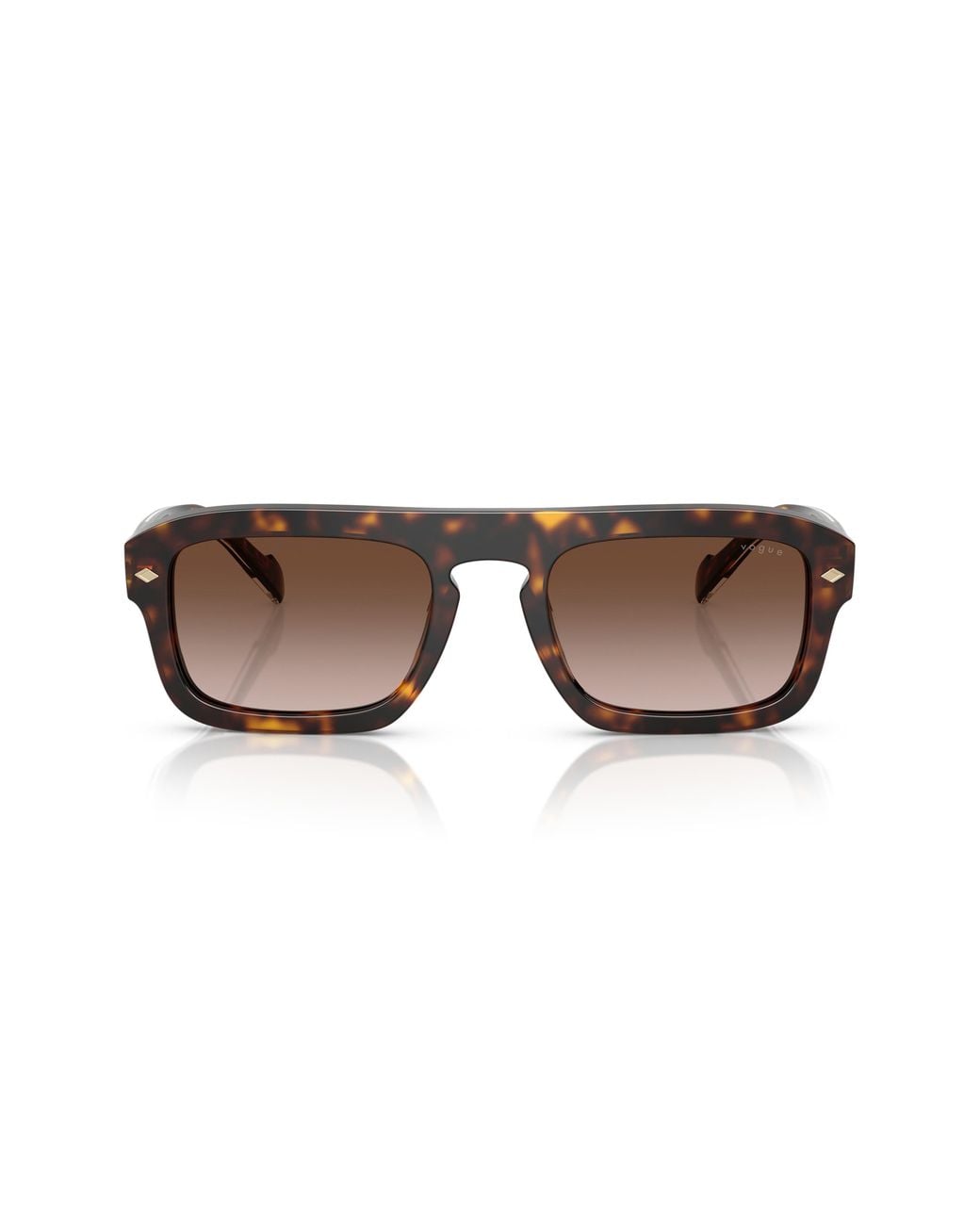 Vogue Brown 53Mm Gradient Square Sunglasses for men