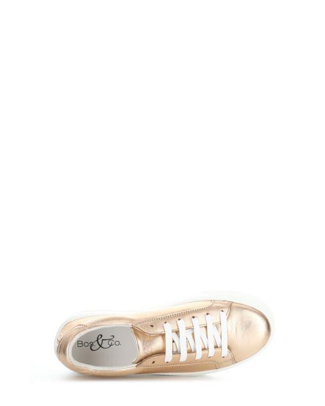Bos. & Co. White Maya Platform Sneaker