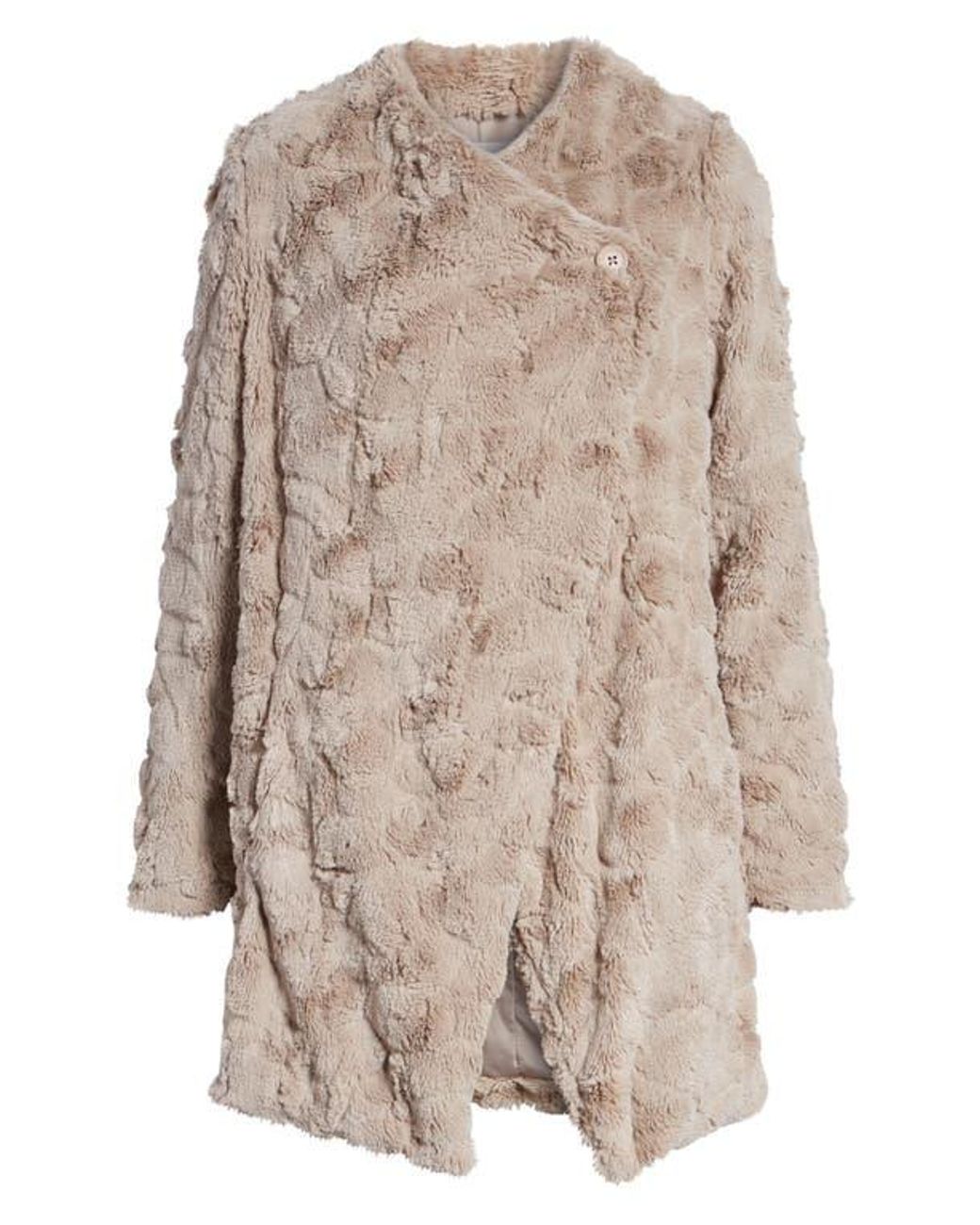 BB Dakota Bb Dakota Tucker Wubby Faux Fur Coat in Blue Lyst