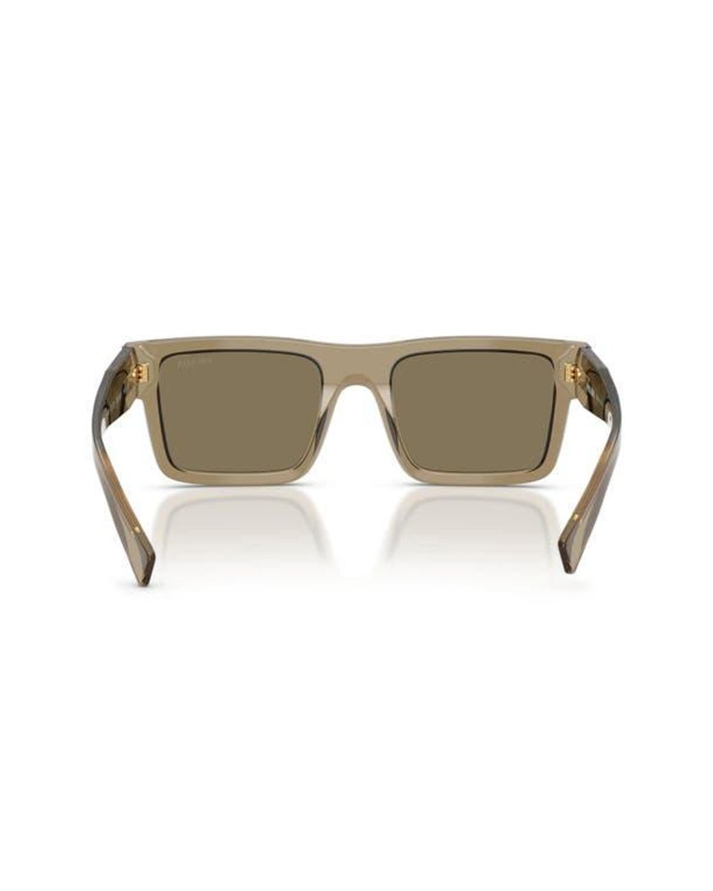 Prada Brown 52Mm Rectangular Sunglasses for men