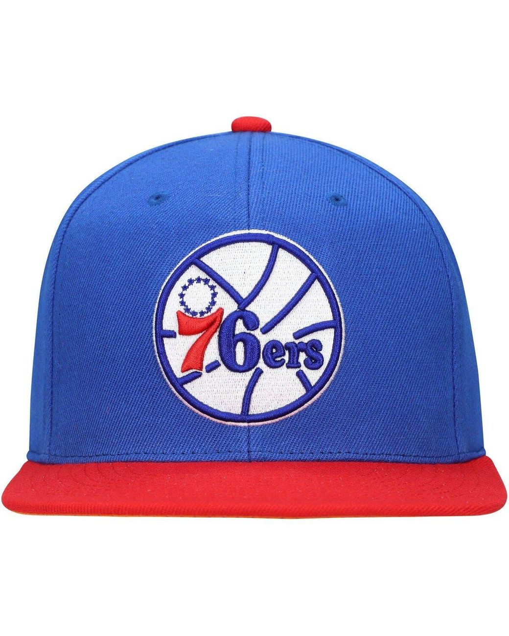 Philadelphia 76ers Mitchell & Ness Insider Hardwood Classics Snapback Hat