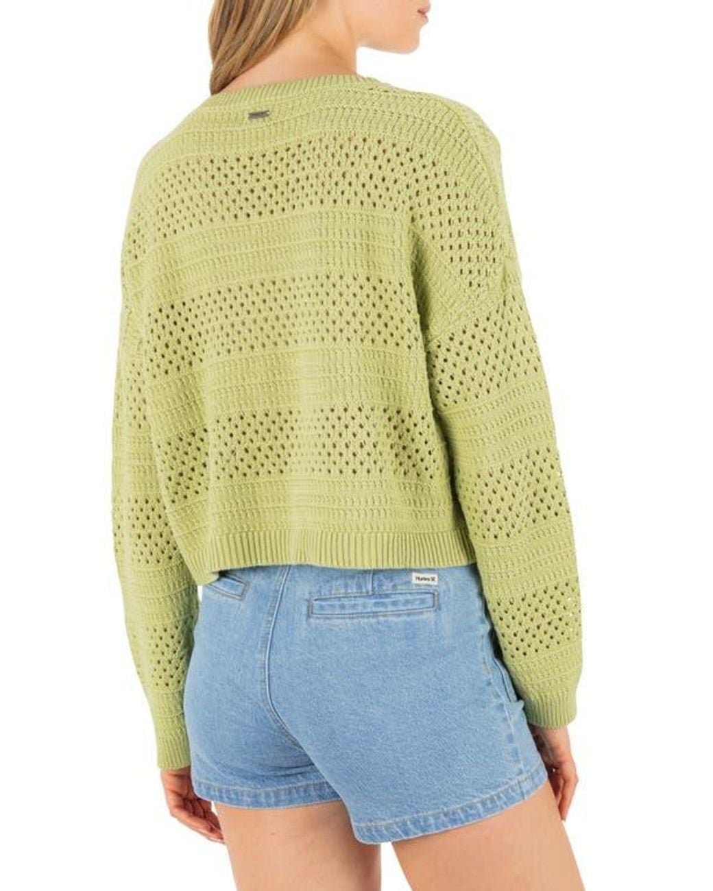 Hurley Blue Simple Times Cotton Sweater