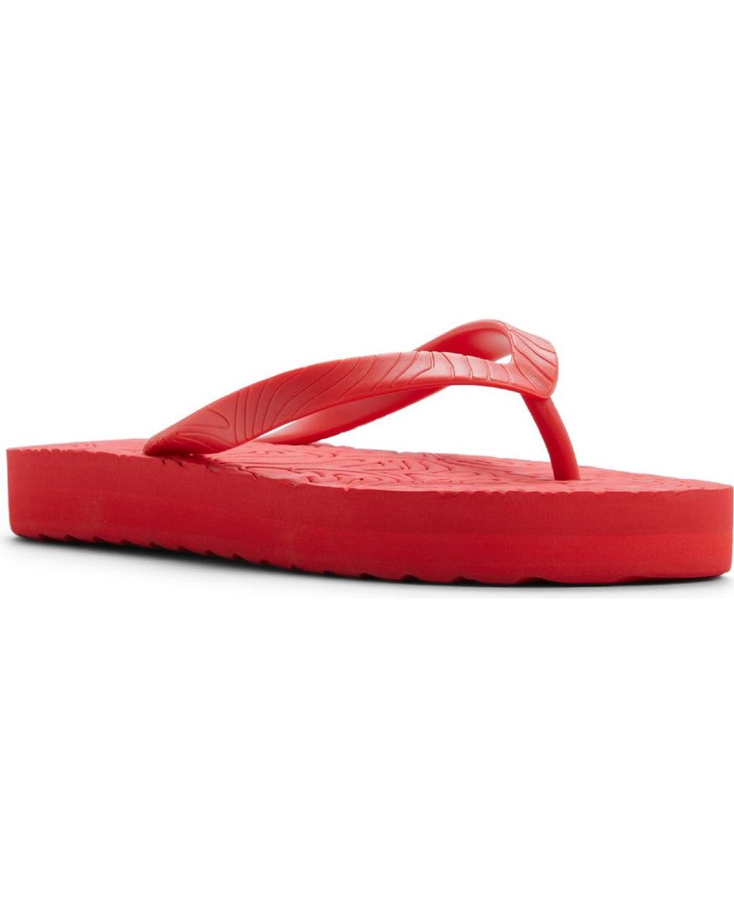 Roxy Beach Up Platform Flip Flop in Red | Lyst