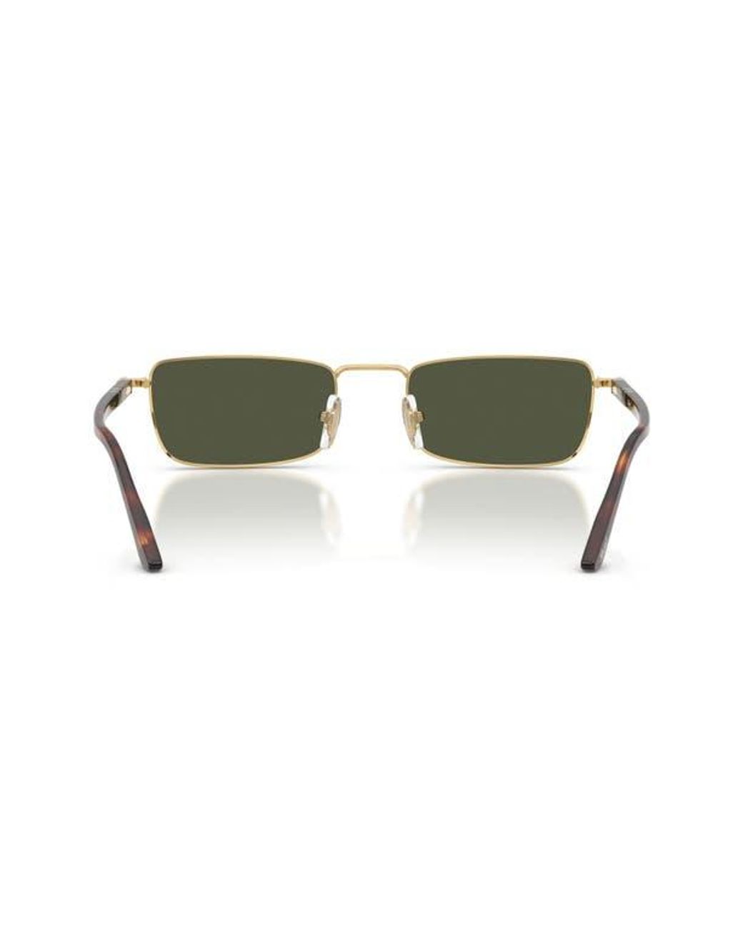 Persol Green 54Mm Rectangular Sunglasses