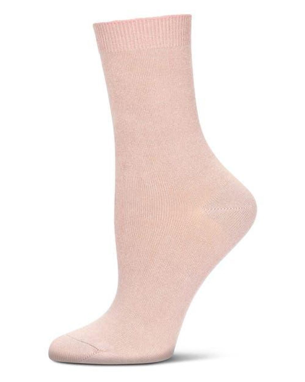 Memoi Pink Kid's Basic Soft Rayon Crew Socks