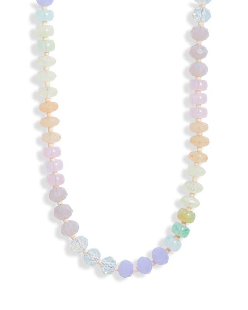Nordstrom Color Pop Beaded Necklace in White | Lyst