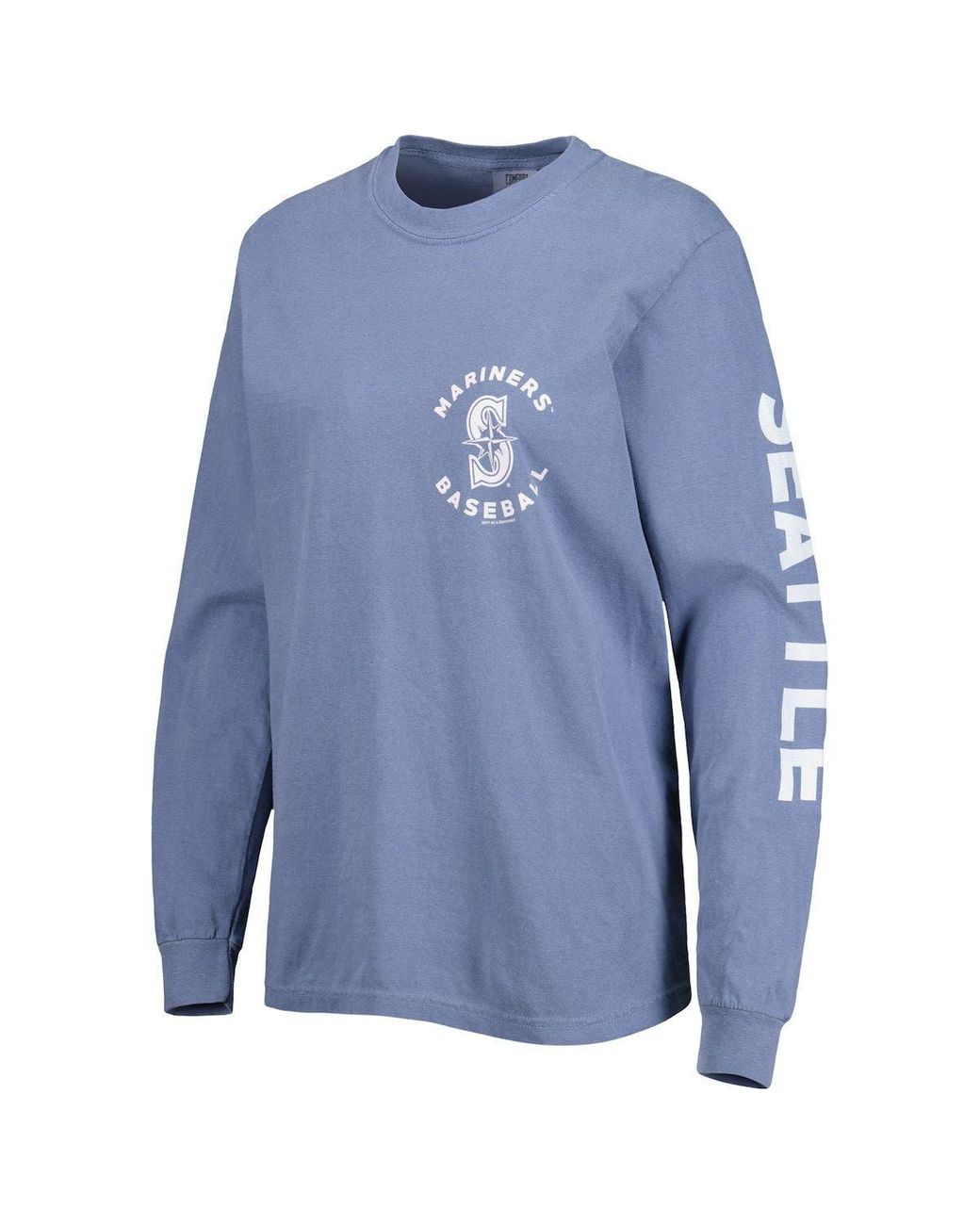 Soft As A Grape Seattle Mariners Team Pigment Dye Long Sleeve T-shirt At  Nordstrom in Blue