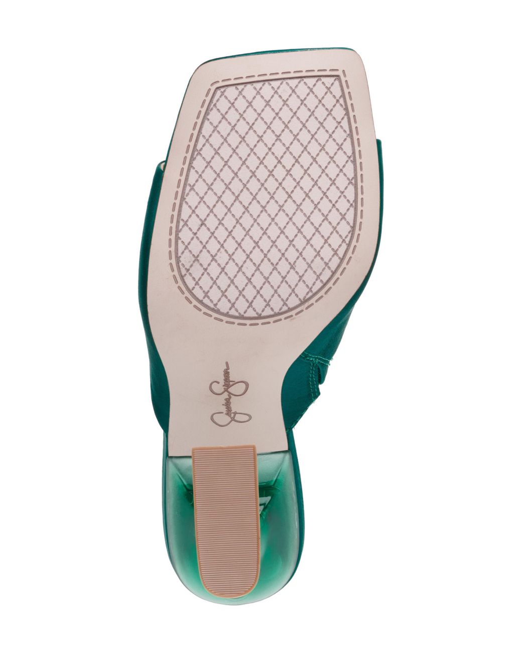 Jessica Simpson Sanaa Slide Sandal in Green | Lyst