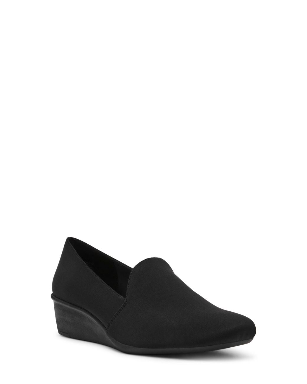 Anne Klein Black Wendell Wedge Pump