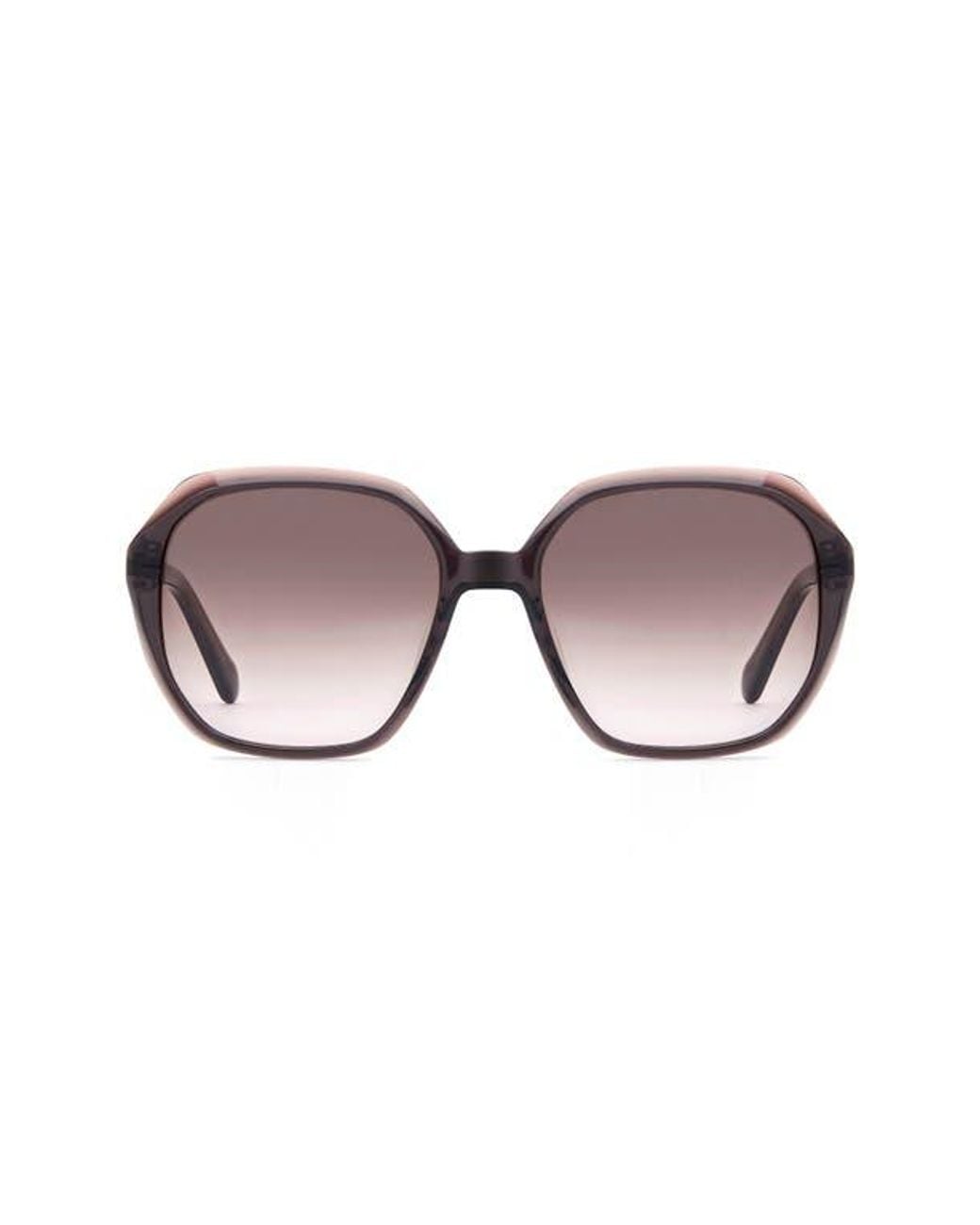 Fossil Brown 54Mm Gradient Rectangular Sunglasses