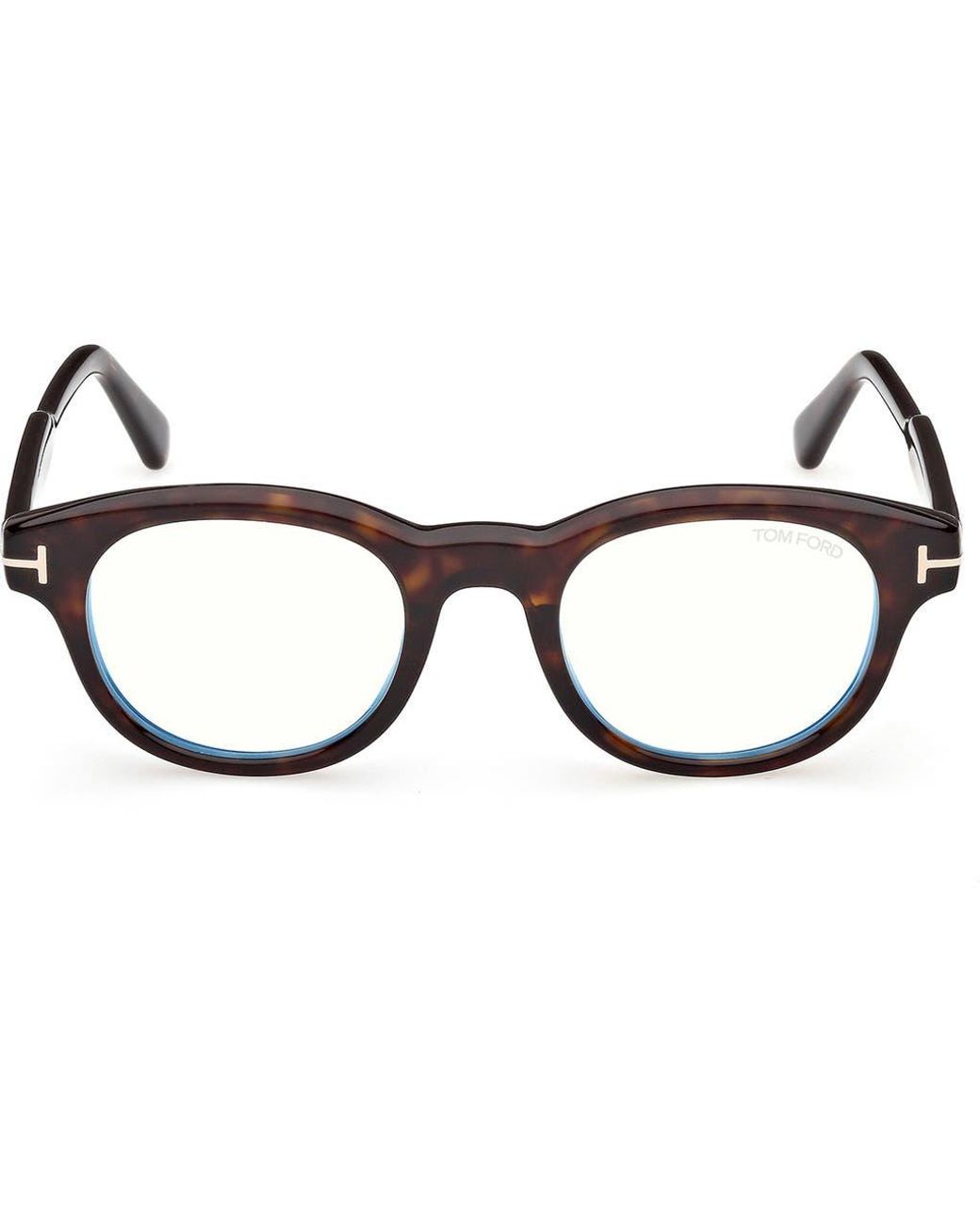 Tom Ford Brown 47Mm Round Optical Glasses for men