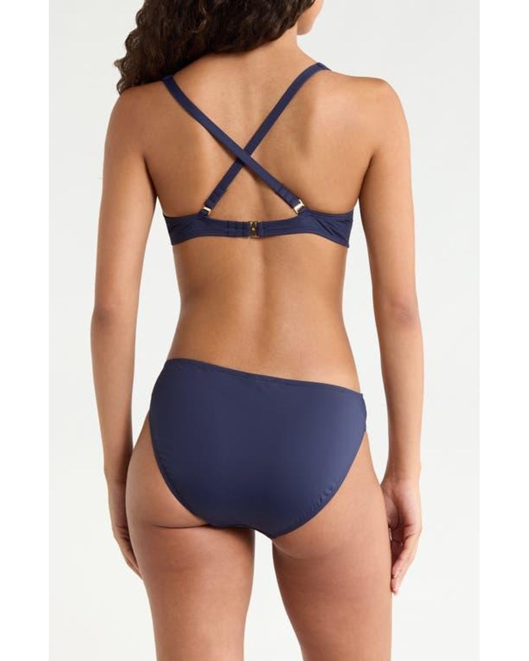 Ralph Lauren Blue Ring Bikini Top