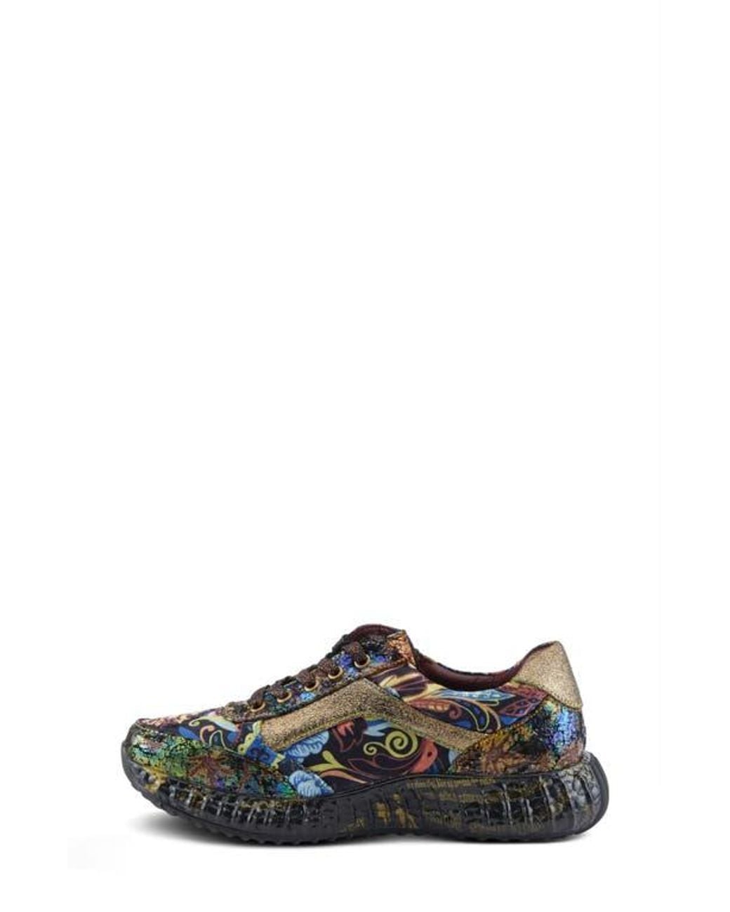 Spring Step Blue Javana Platform Sneaker