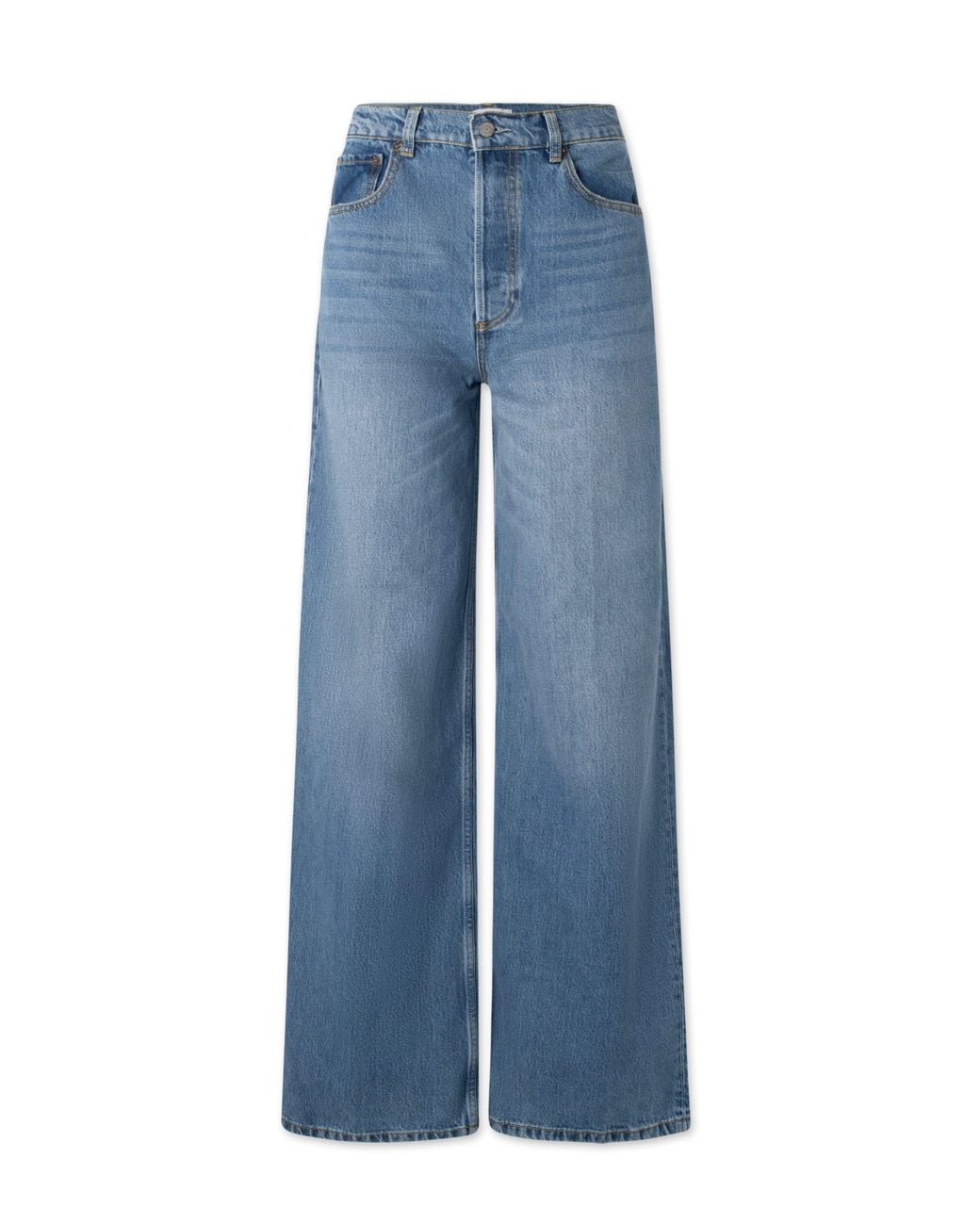 Boyish Blue The Jovi Retro Wide Leg High Rise Jeans