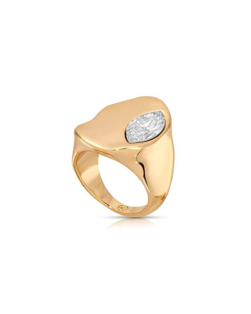 Ettika Liquid Crystal Statement Ring in Metallic | Lyst