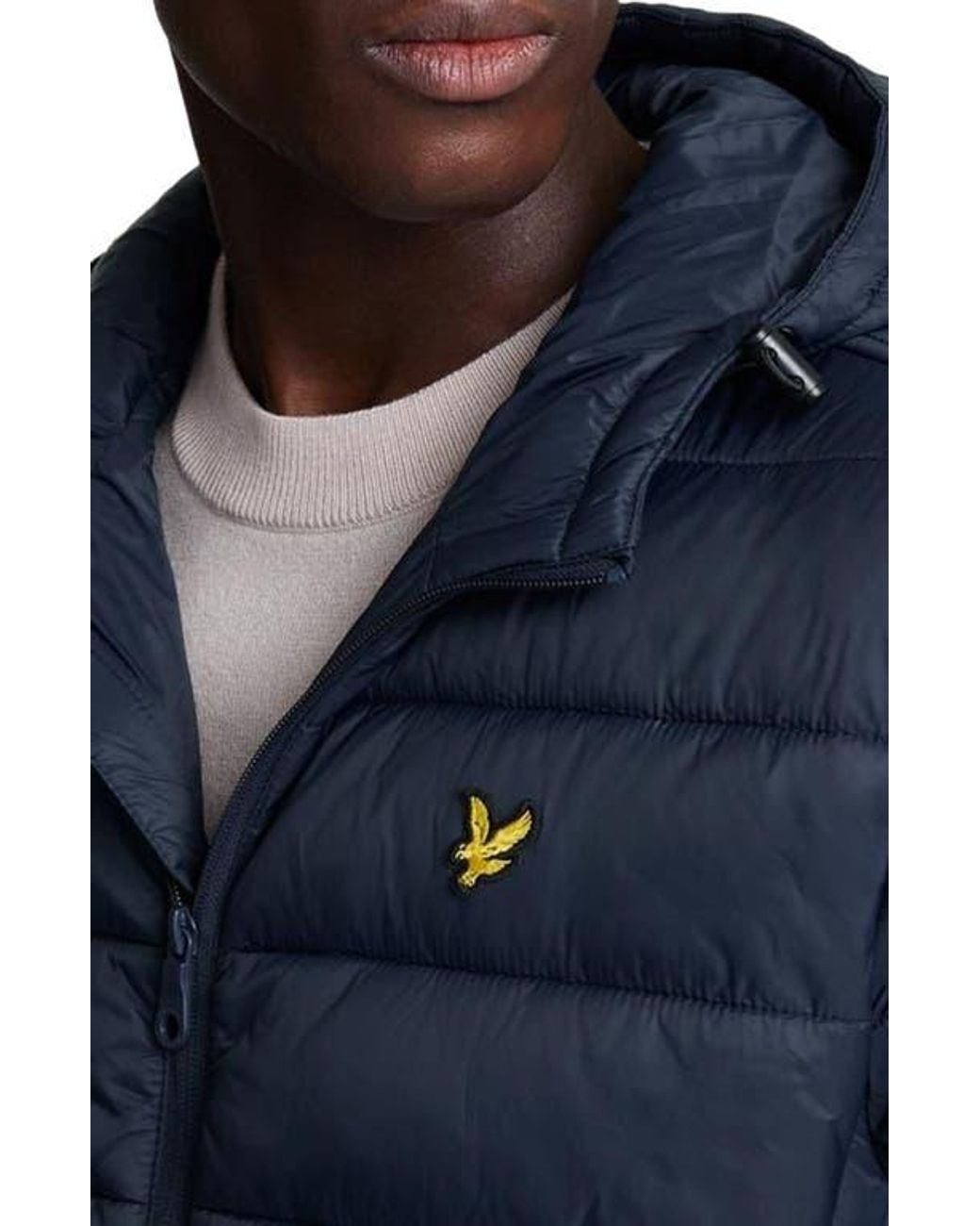 Lyle & Scott Blue Puffer Jacket for men