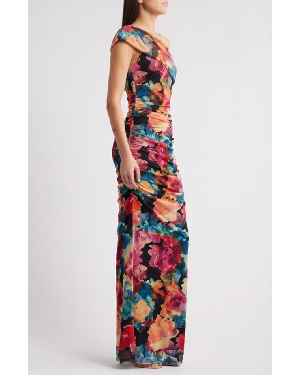 black halo rosario dress Black Halo Rosario Maxi in Blue Moon