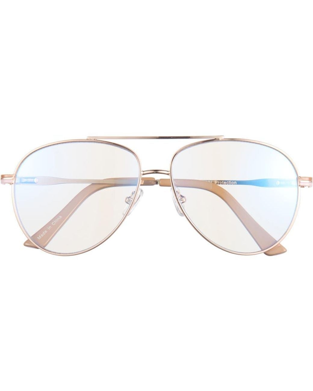 BP. Metallic Aviator Light Blocking Glasses