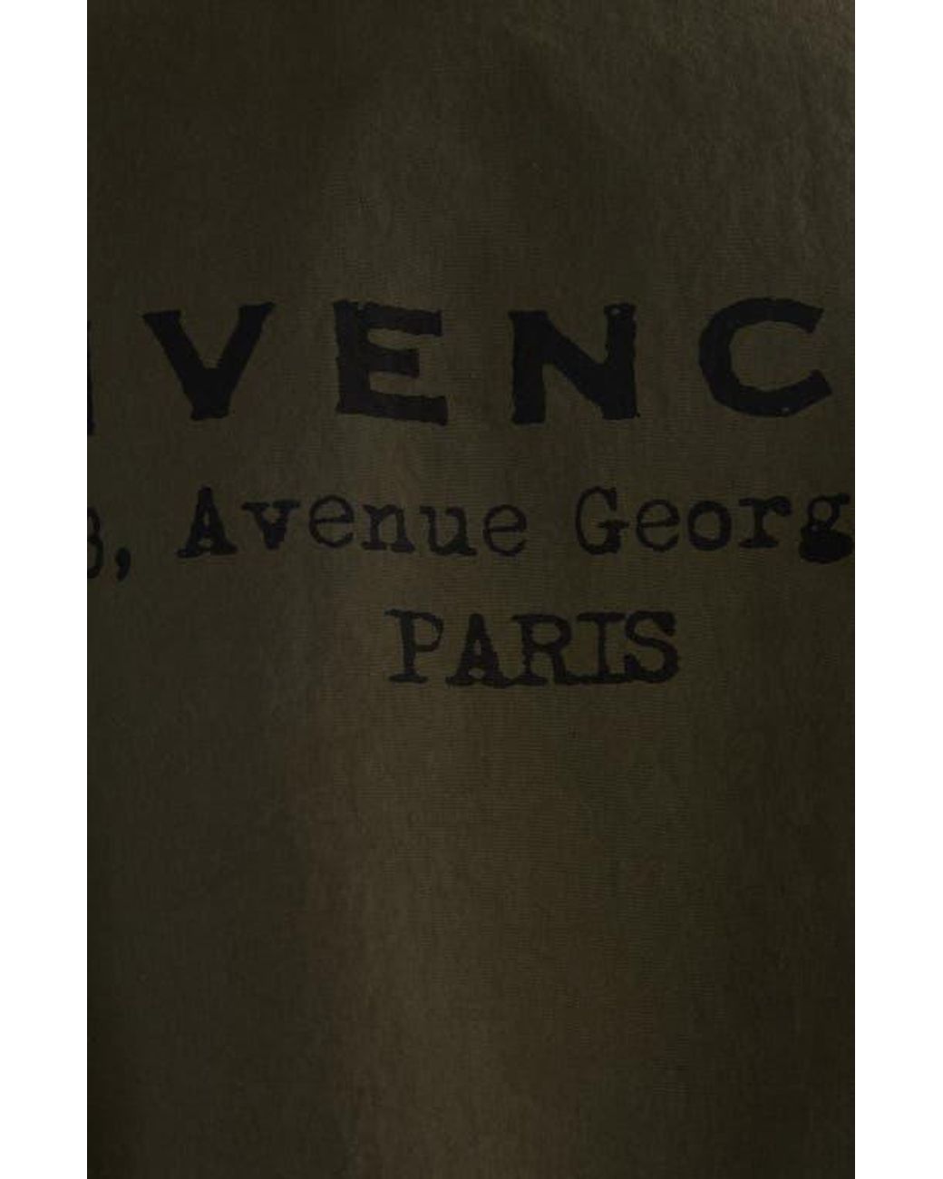 Givenchy Green Cocoon Parka