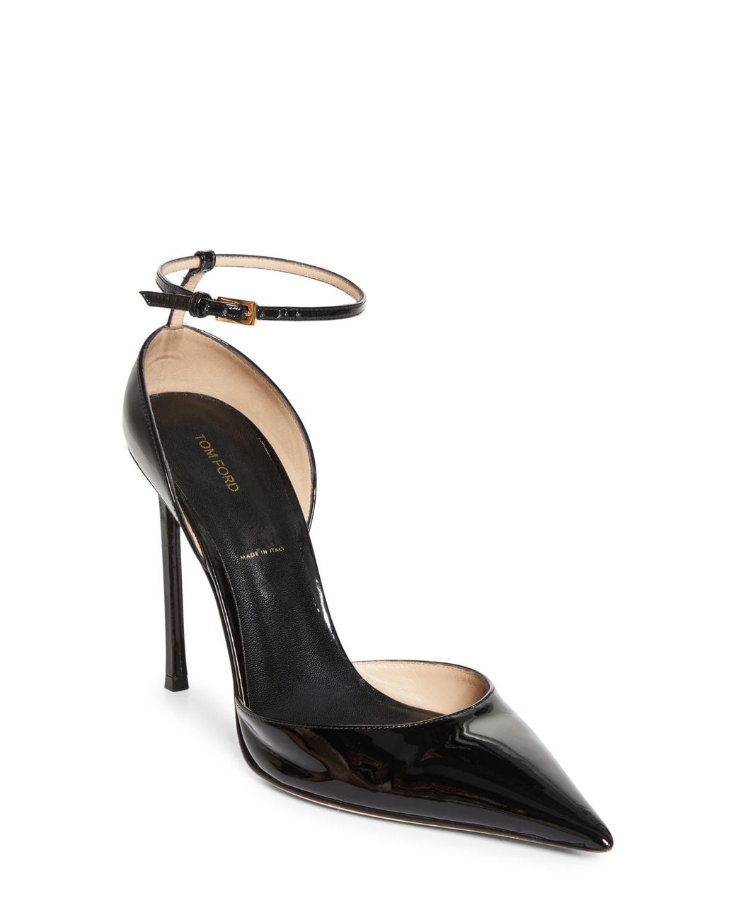 Tom Ford Black Vertigo Ankle Strap D'Orsay Pump