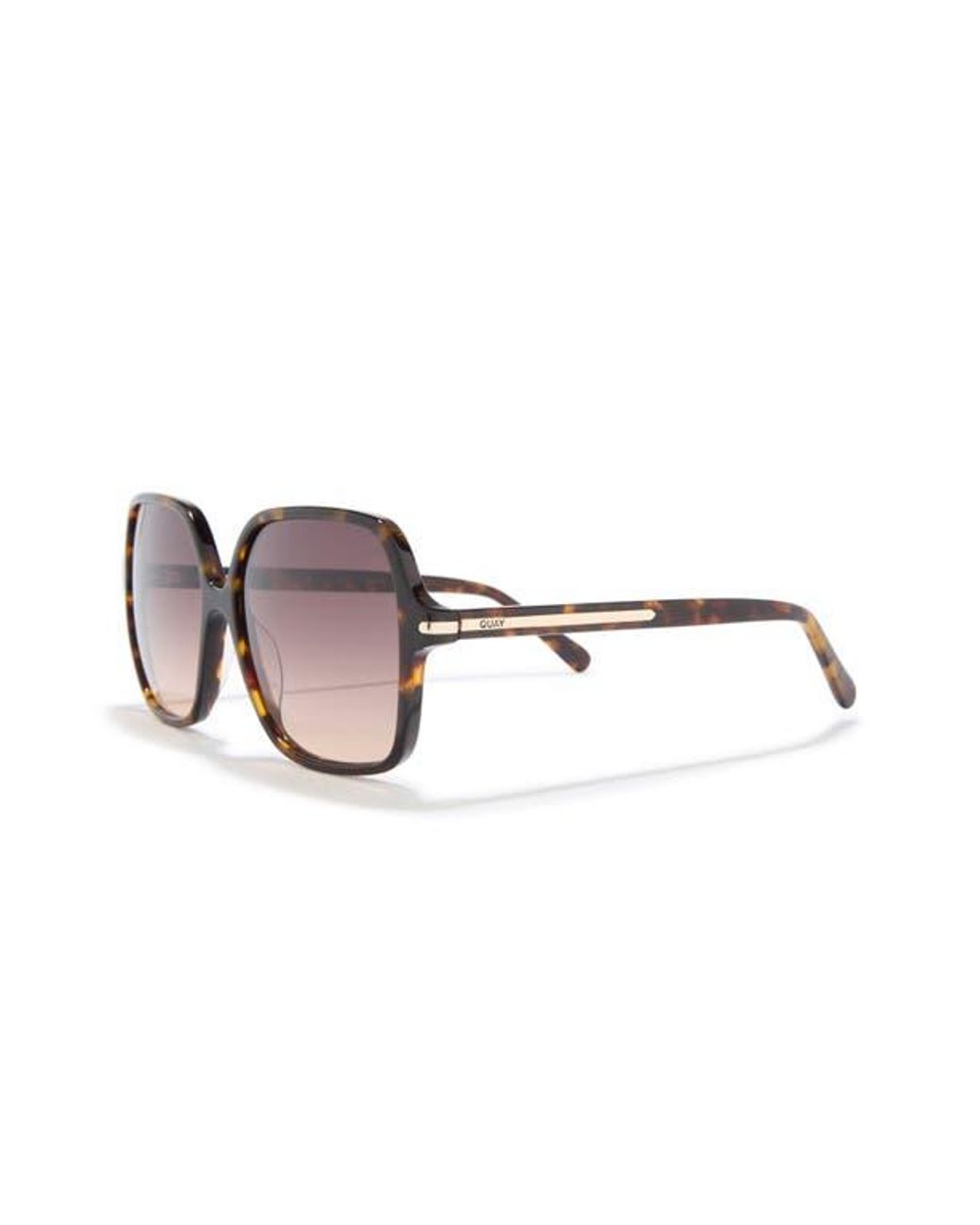 Quay Press Tour Oversized Gradient Brown Square Sunglasses 60 mm QUAY Women main image 4