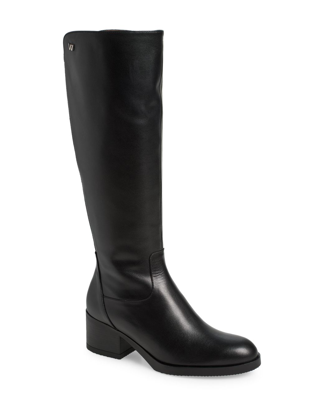 Wonders Black Classic Knee High Boot