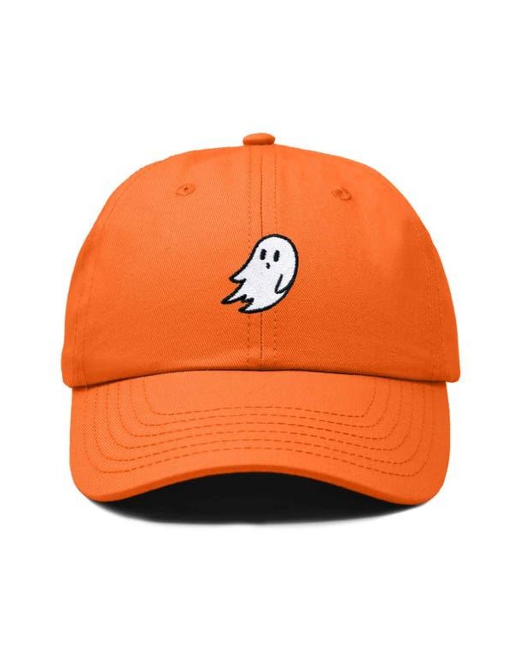 Alix Orange Ghost Embroidered Low Crown Cap