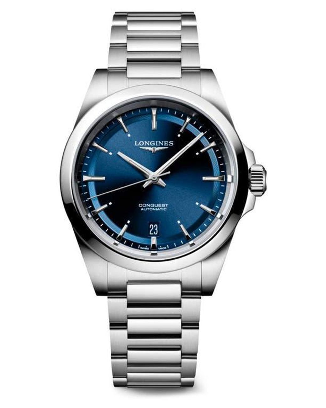 Longines Gray Conquest Automatic Bracelet Watch, 38Mm for men