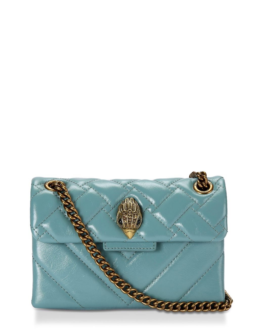 Kurt Geiger Mini Kensington Quilted Leather Crossbody Bag in Blue Lyst