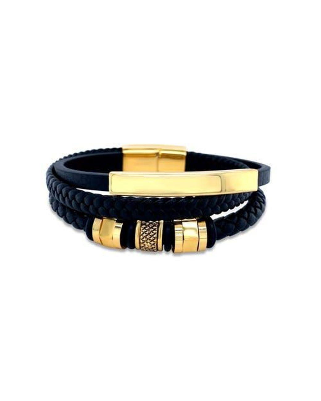 Anna Zuckerman Black Bolton Stack Cuff for men