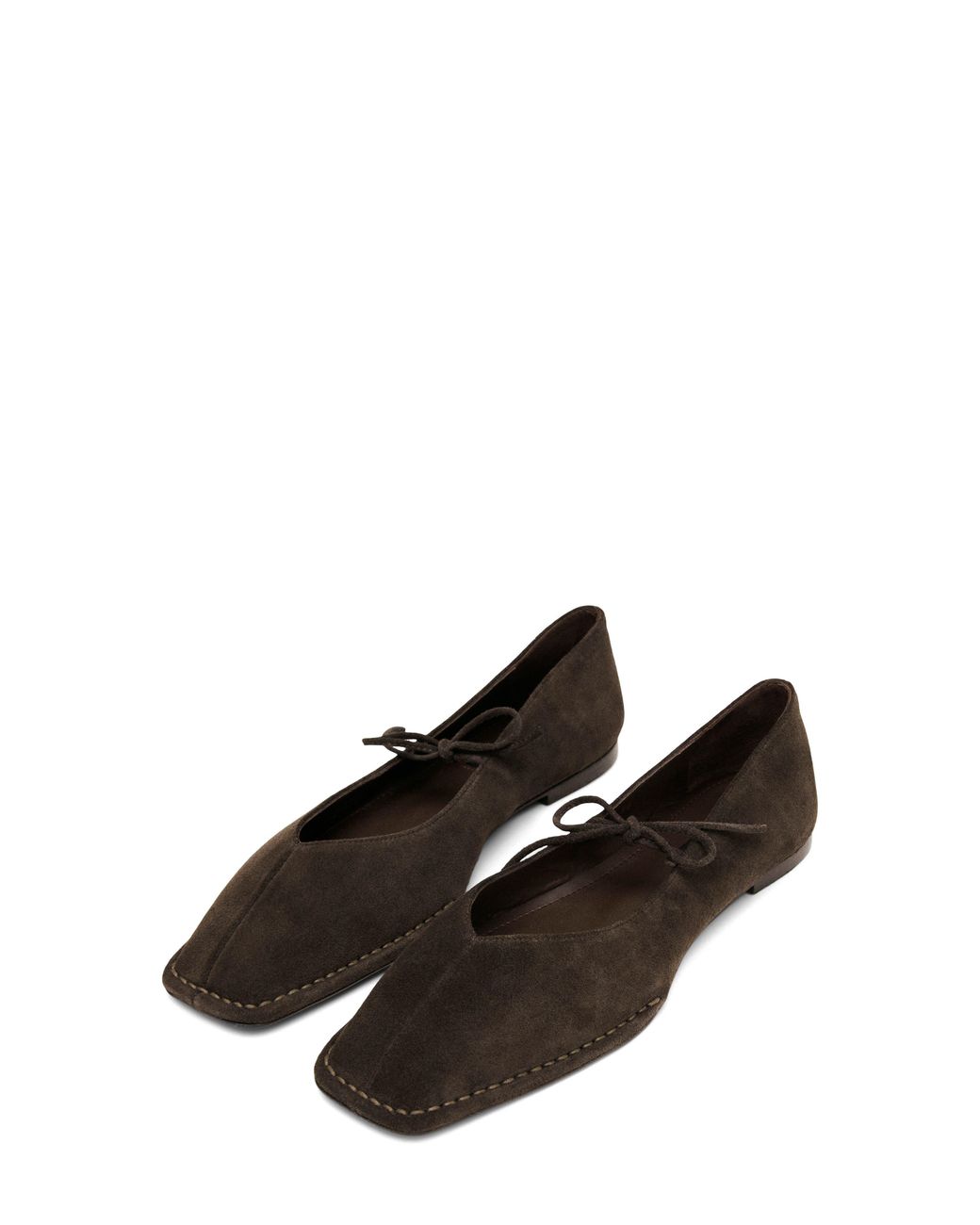 Alohas Black Sway Square Toe Ballet Flat