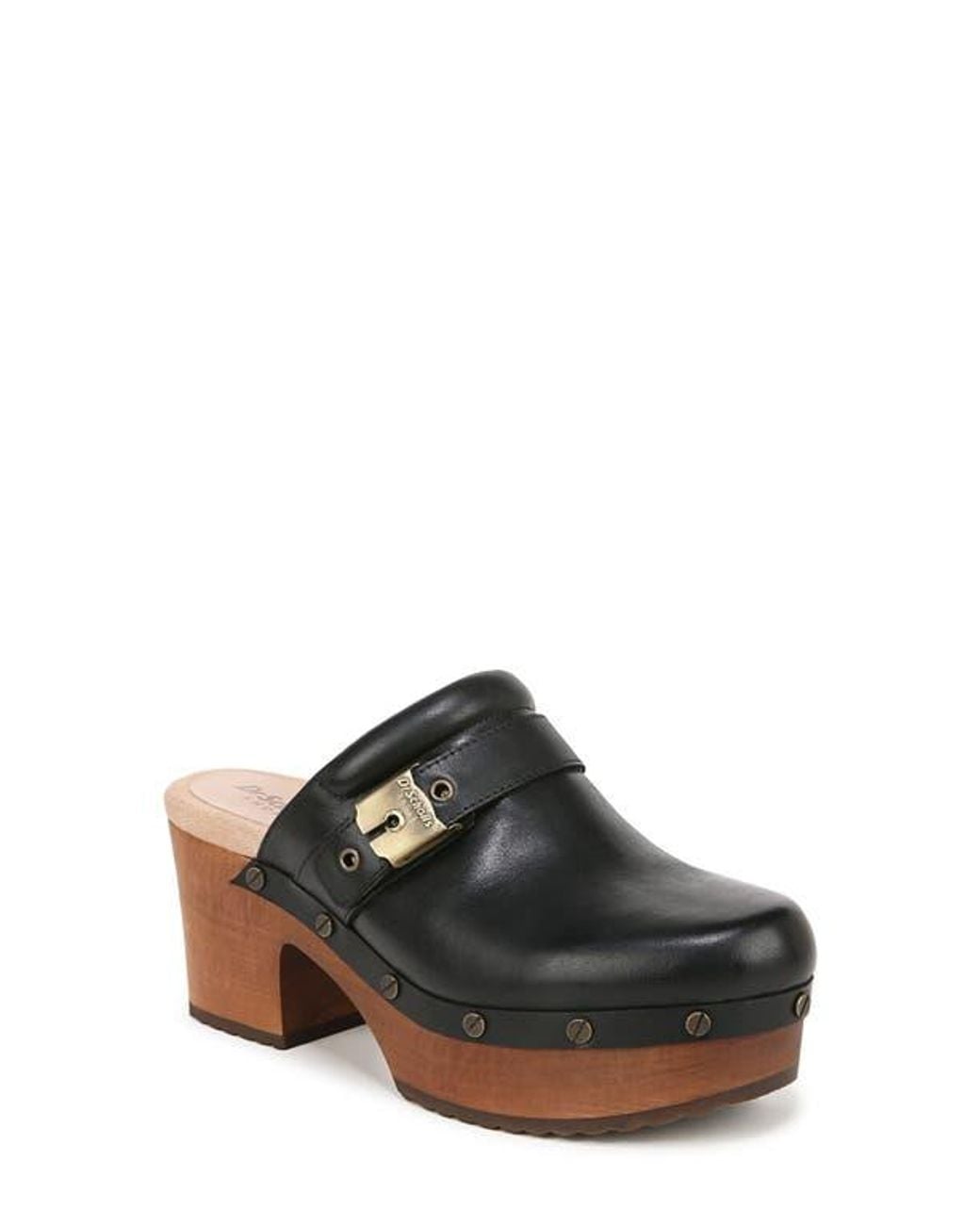 Dr. Scholls Black Original Joy Platform Clogs