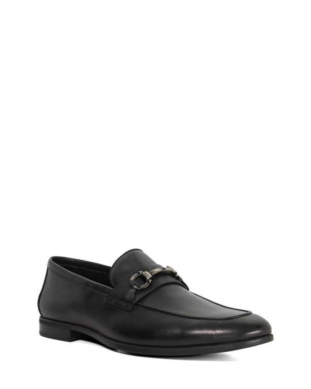 Dune Black Seymore Flexi Bit Loafer for men