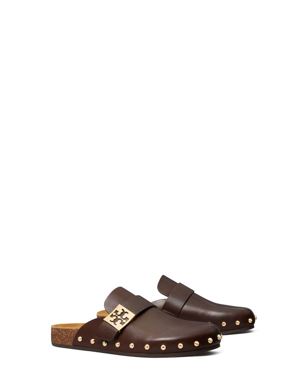 Tory Burch Brown Mellow Stud Mule