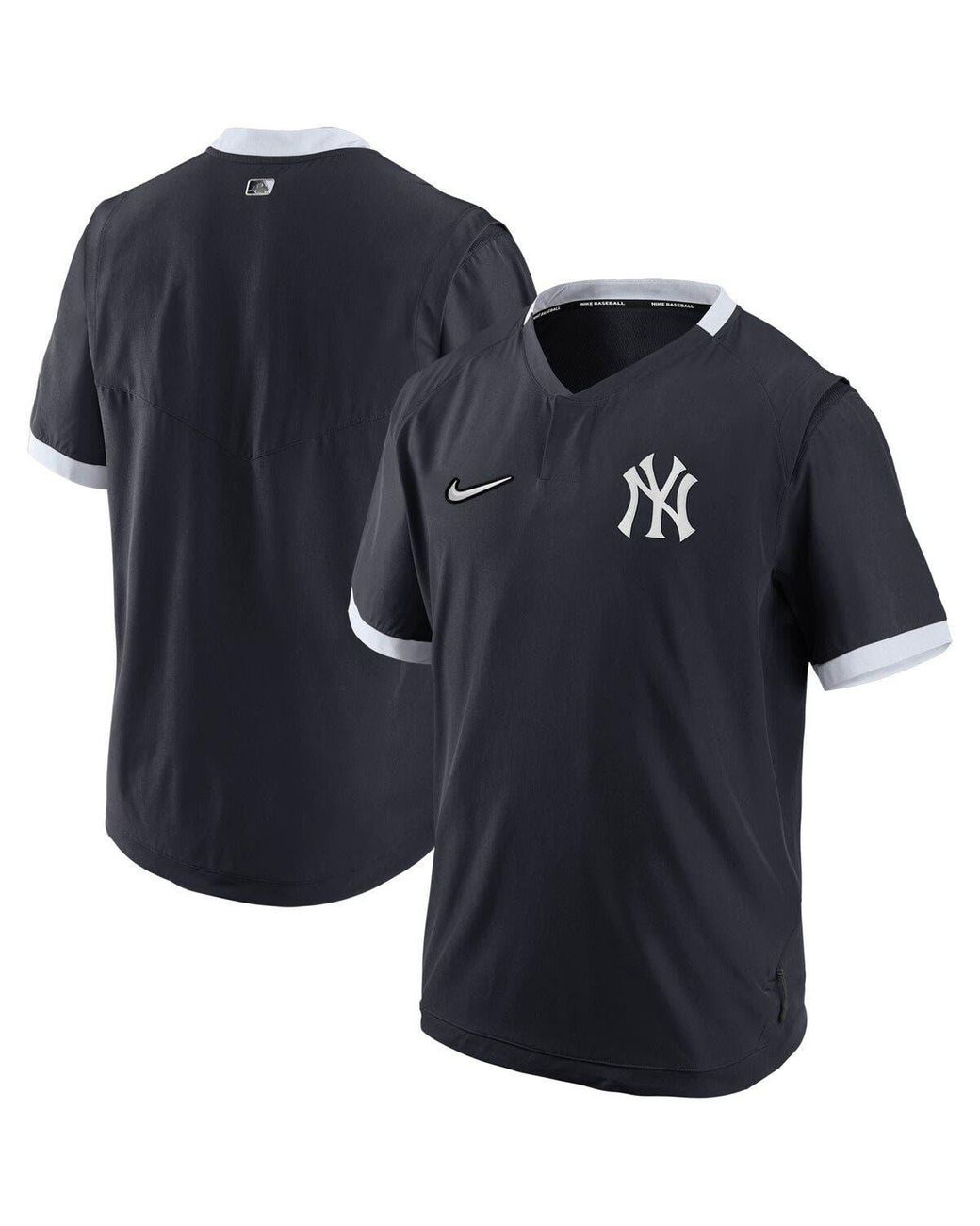 New York Yankees Nike Authentic Collection Performance Long Sleeve T-Shirt  - Heathered Charcoal