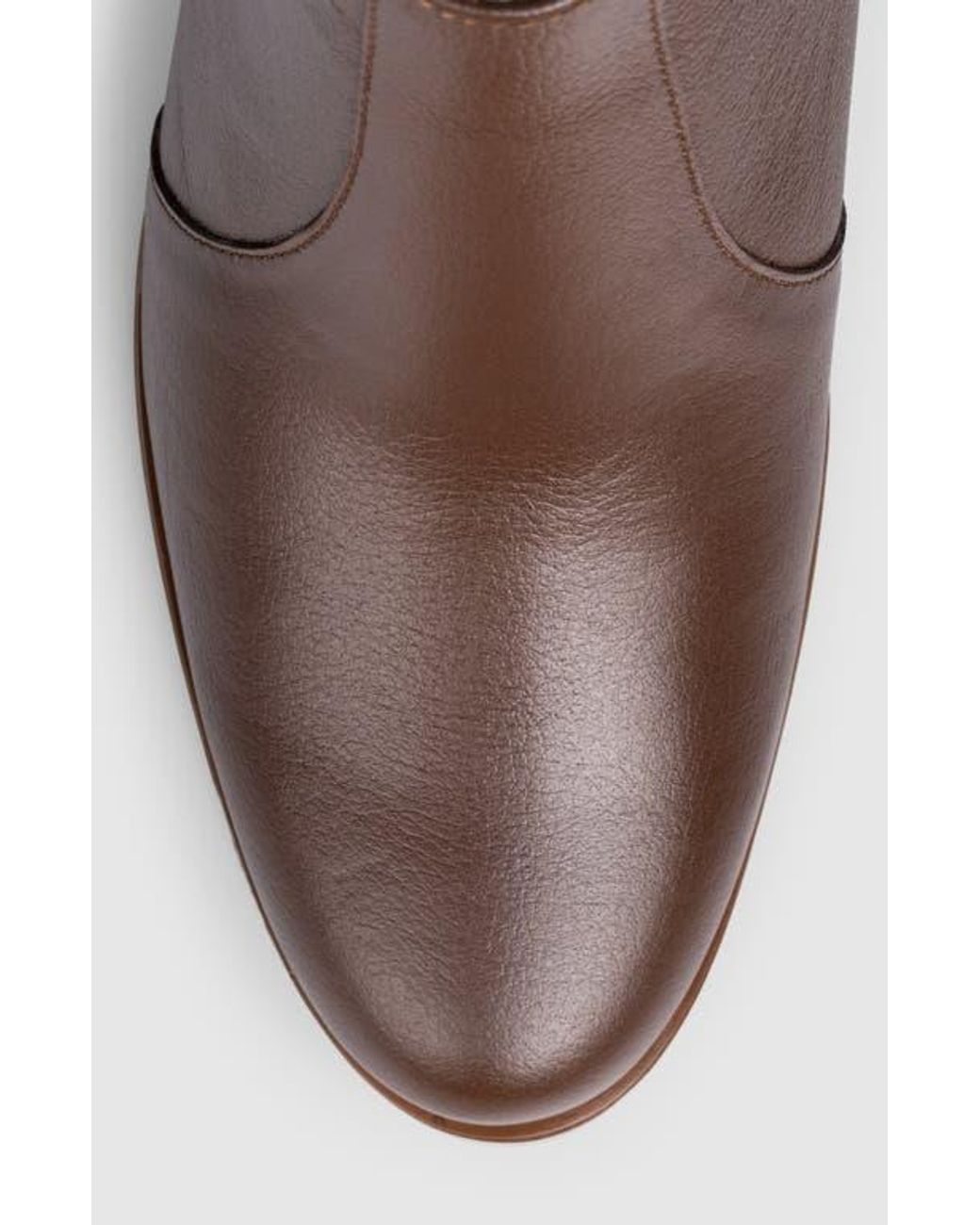 Manuela Brown Mia Block Heel Side Up Bootie