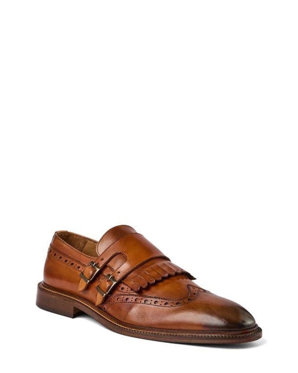 Bruno Magli Ancona Double Monk Strap Shoe in Brown for Men  display picture 1